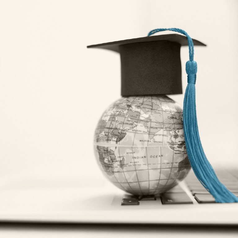 glove with graduation cap