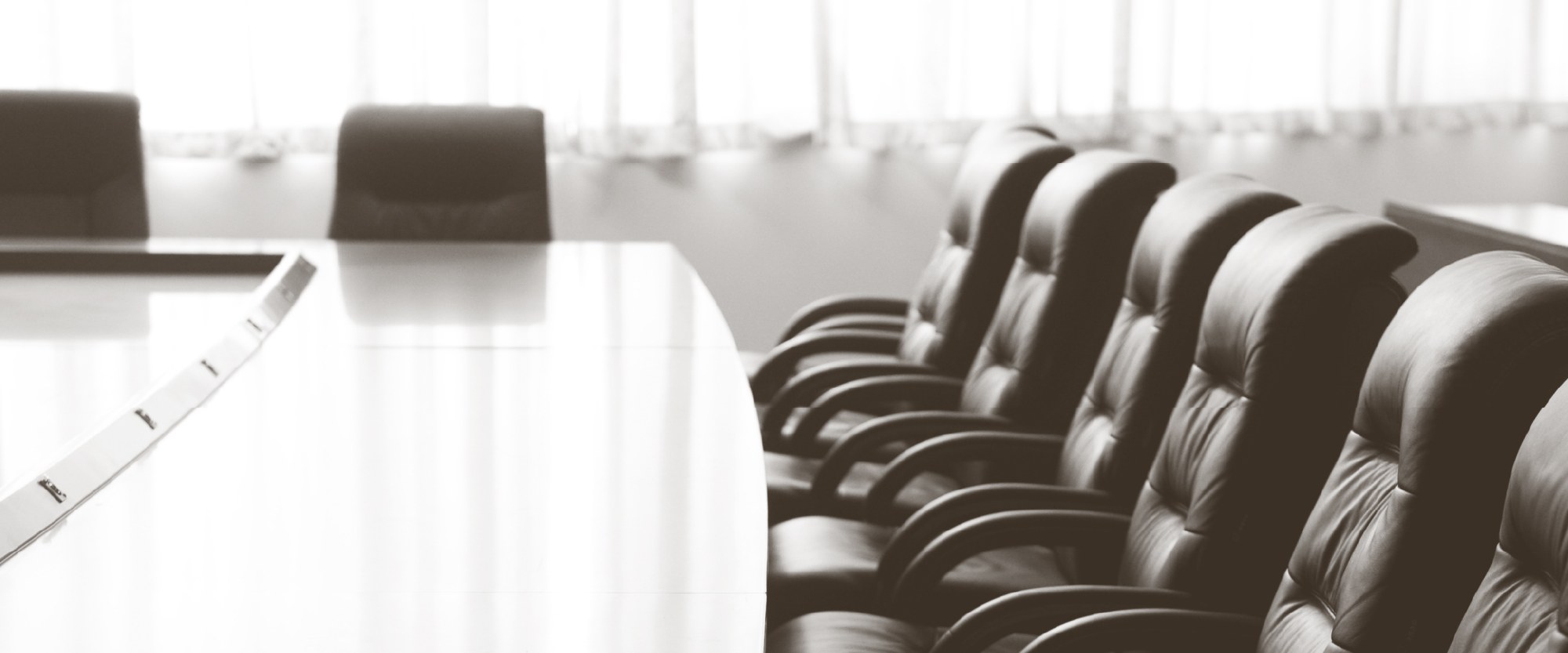 conference table and leather chairs