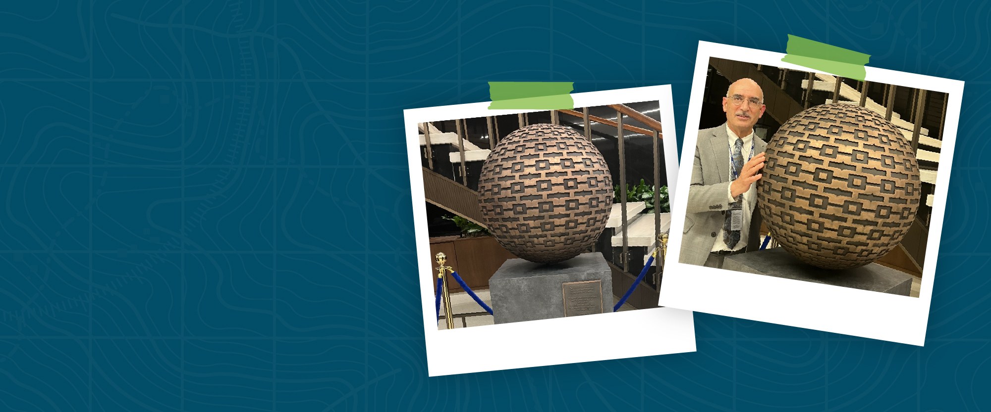 sculpture and miguel CEO of PAHOWHO FCU