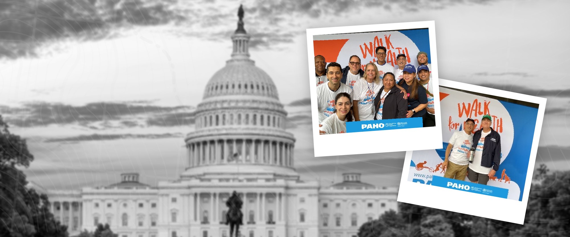 pahofcu employees who participated in PAHO Walk for Health
