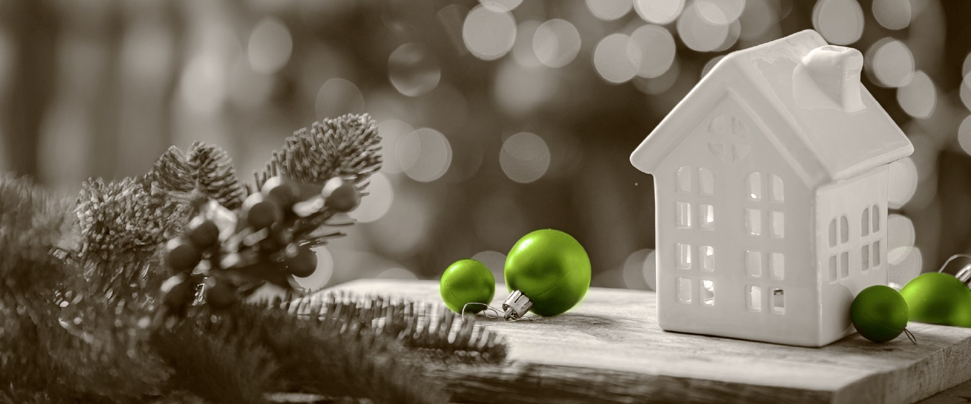 green wooden house frame with money inside