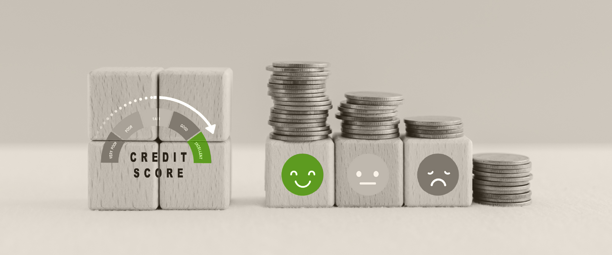 credit score chart in green