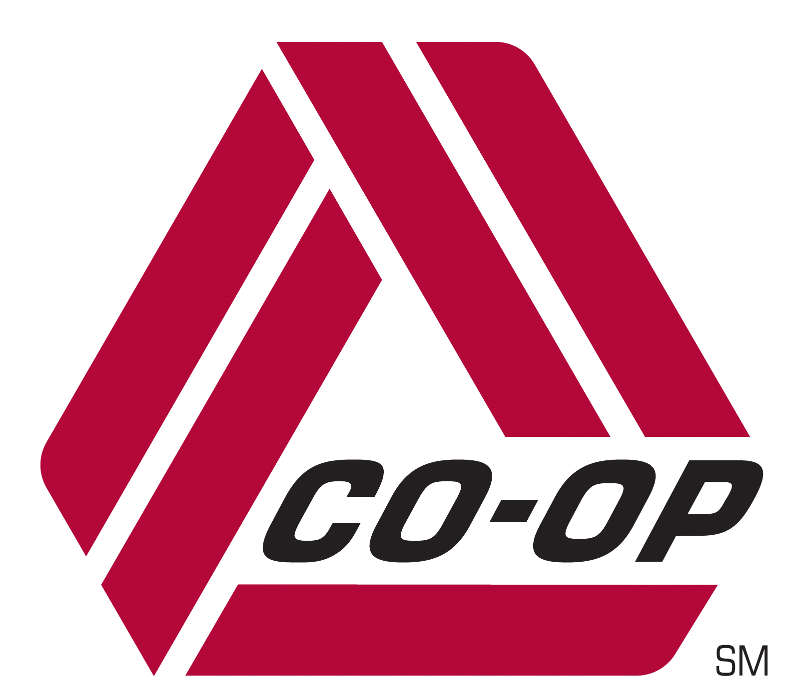 co-op logo red triangle with double lines
